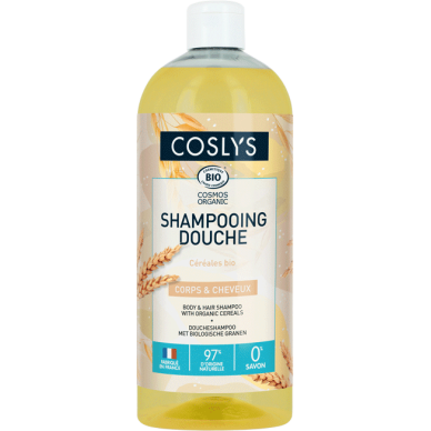 Shampoing douche aux céréales 1L Coslys