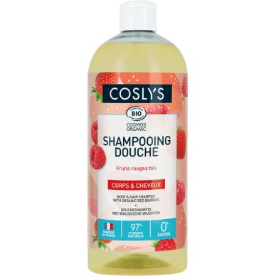 Shampoing douche fruits rouges 1L Coslys